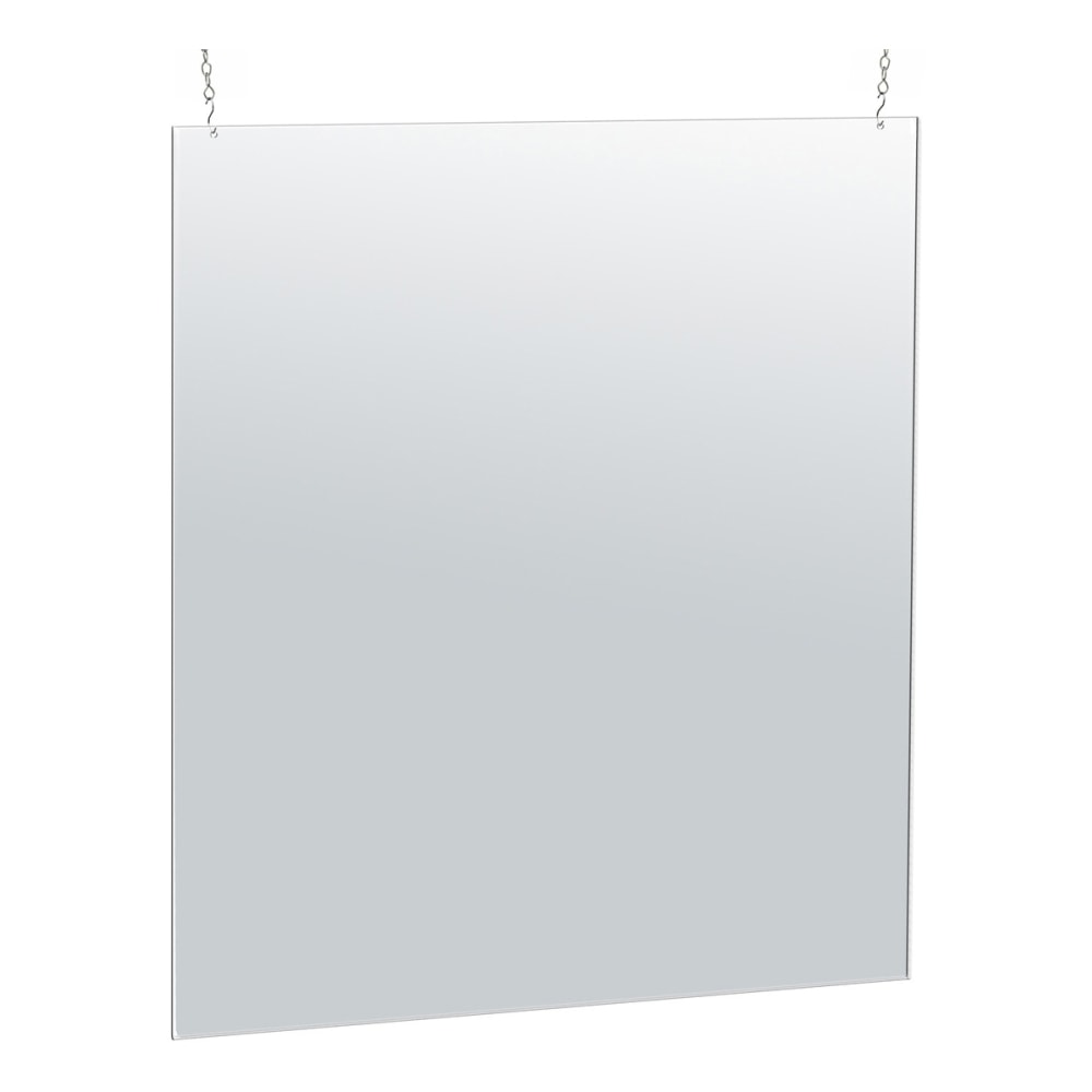 Azar Displays Hanging Acrylic Poster Frame, 40inH x 30inW x 1/4inD, Clear