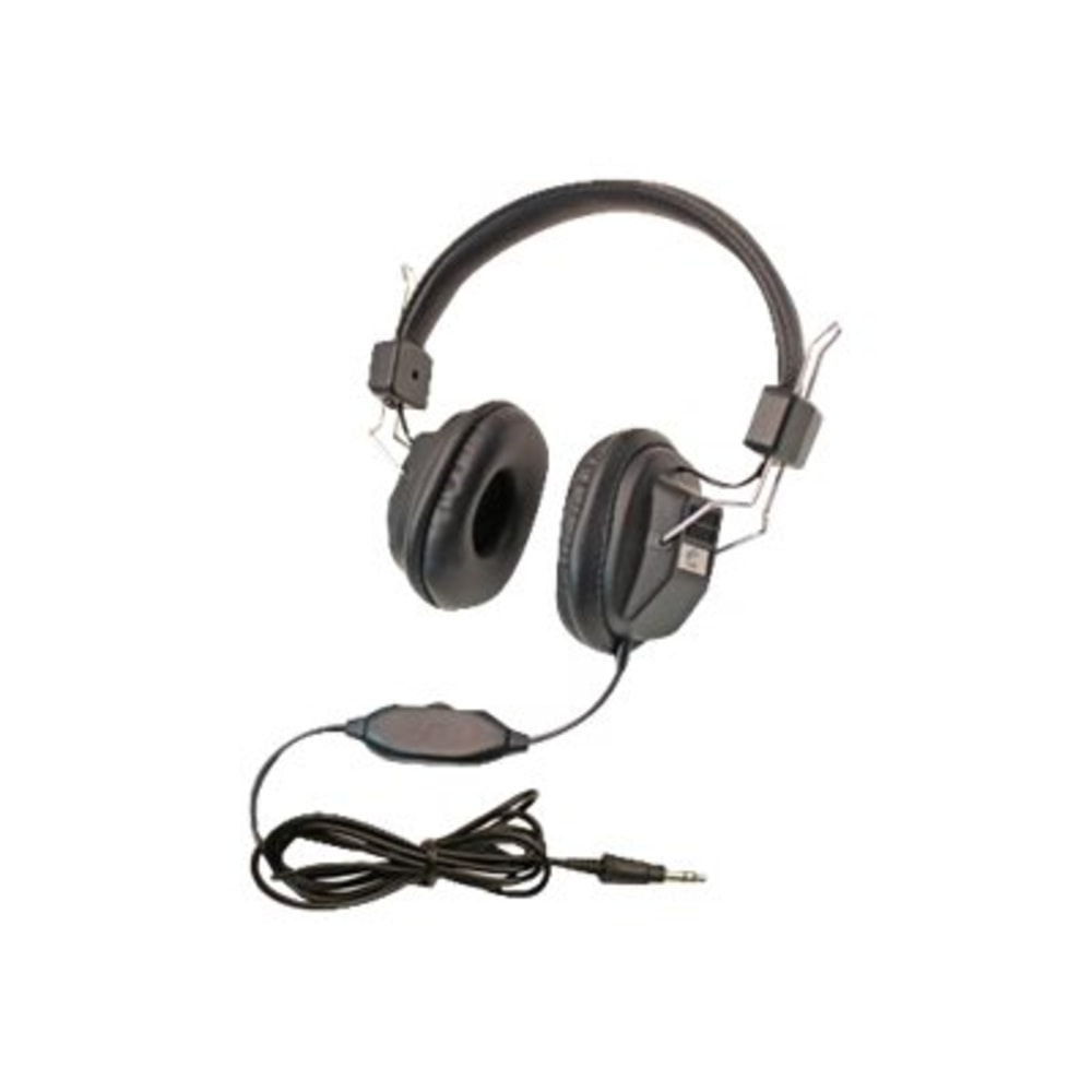 Califone 1534BK - Headphones - full size - wired - 3.5 mm jack (pack of 10)