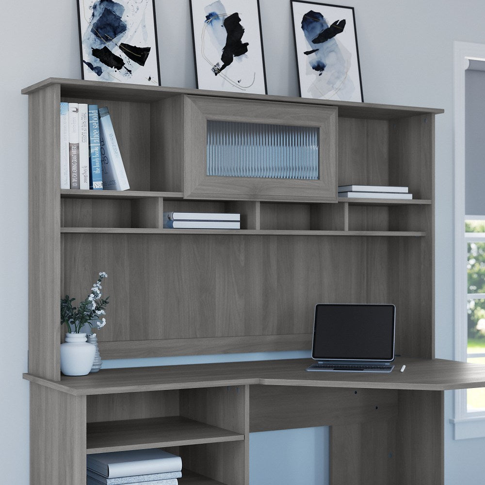 Bush Furniture Cabot 60inW Hutch, Modern Gray, Standard Delivery