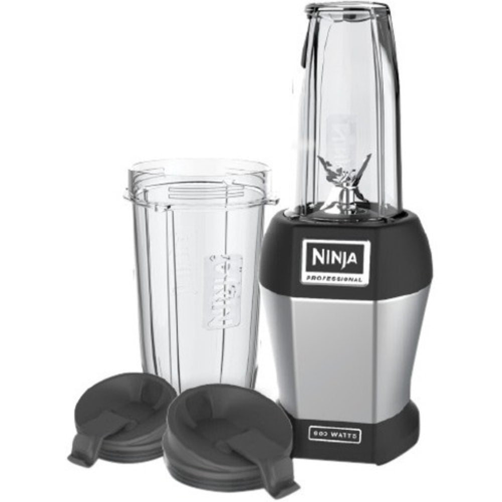 Ninja Pro BL456 Table Top Blender - 900 W - 24 fl oz - 1 Speed Setting(s) - Black, Silver