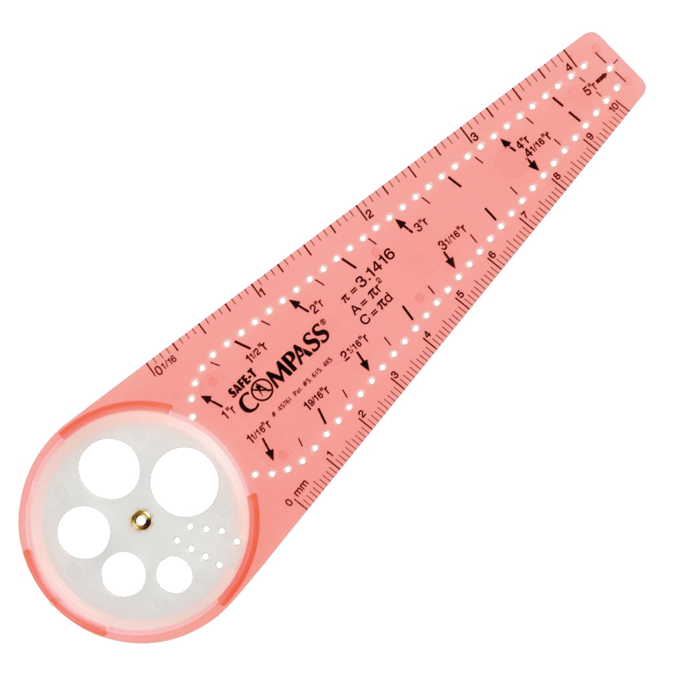 Learning Resources Super SAFE-T Plastic Compasses, 6in, Pack Of 12