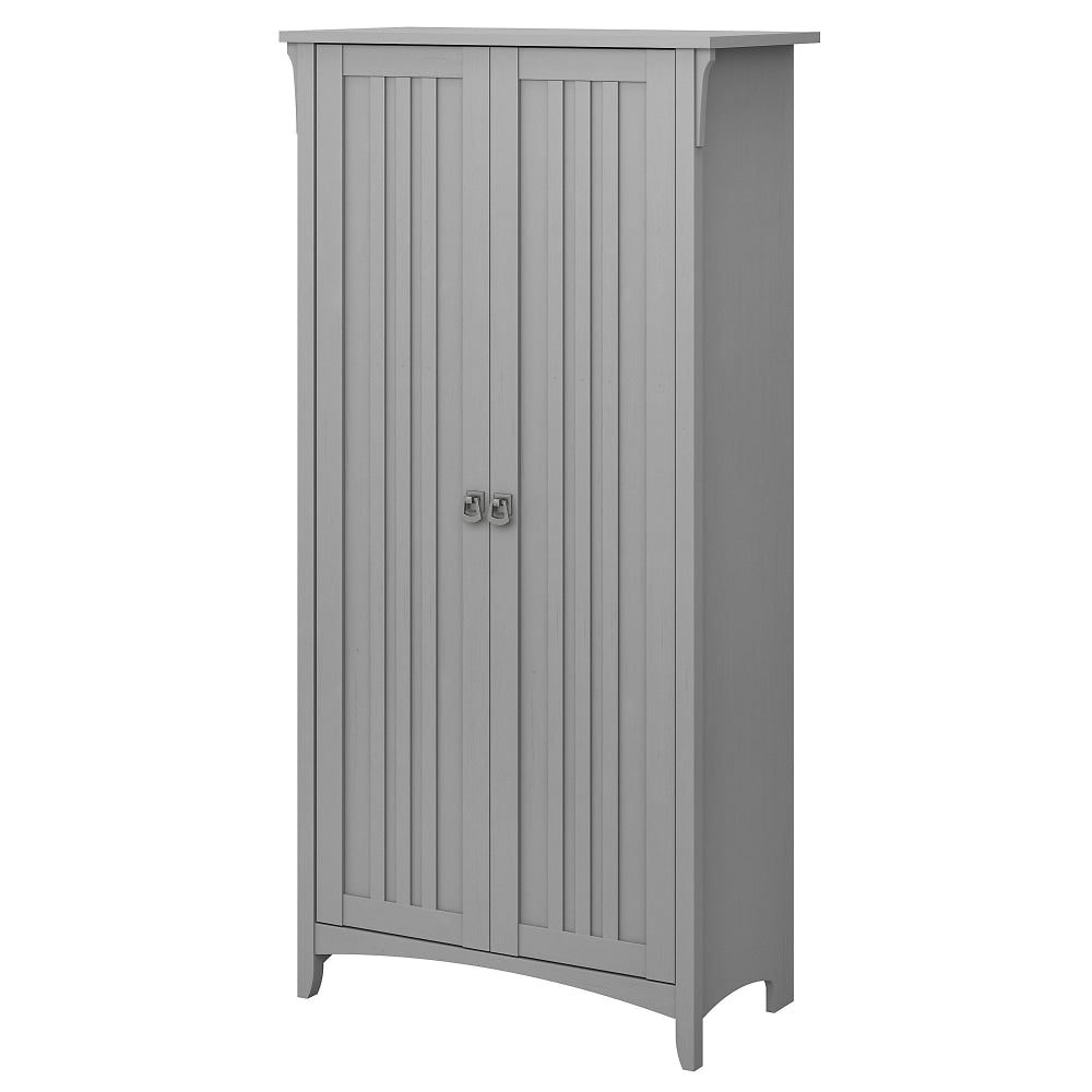 Bush Furniture Salinas 63inH Kitchen Pantry Cabinet With Doors, Cape Cod Gray, Standard Delivery