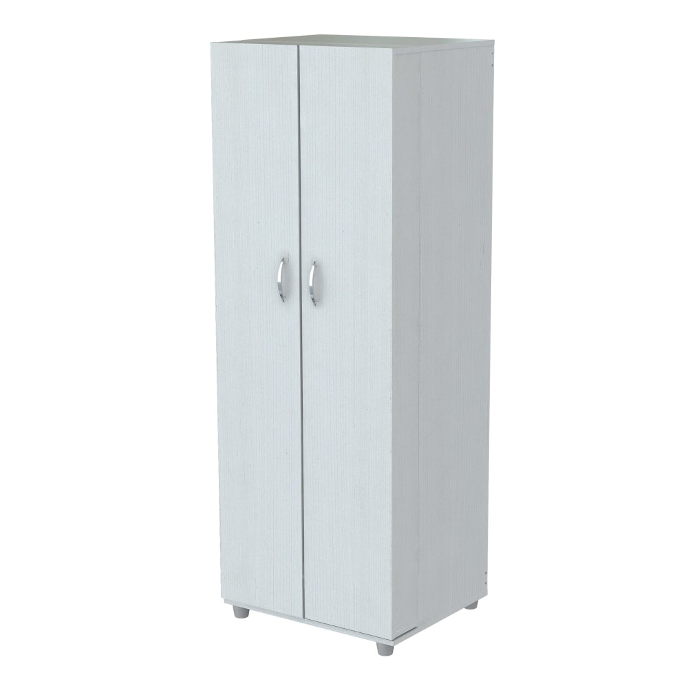 Inval Storage Cabinet, 14-Shelves, 66inH, Laricina White