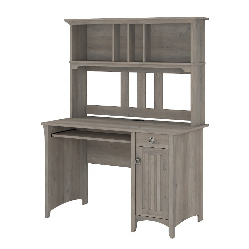 Bush Furniture Salinas 48inW Computer Desk With Hutch, Driftwood Gray, Standard Delivery