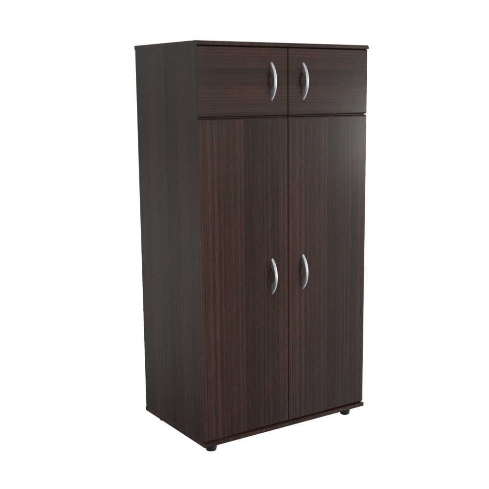 Inval 4 Door Wardrobe Armoire, Espresso-Wengue