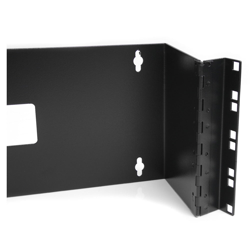 StarTech.com 4U 19in Hinged Wallmounting Bracket for Patch Panel - Wall-mount a patch panel or network switch while providing hinged access to the back of the device(s) 8 kg (17 lbs) weight capacity - 4U hinged network panel - Shallow 4U rack