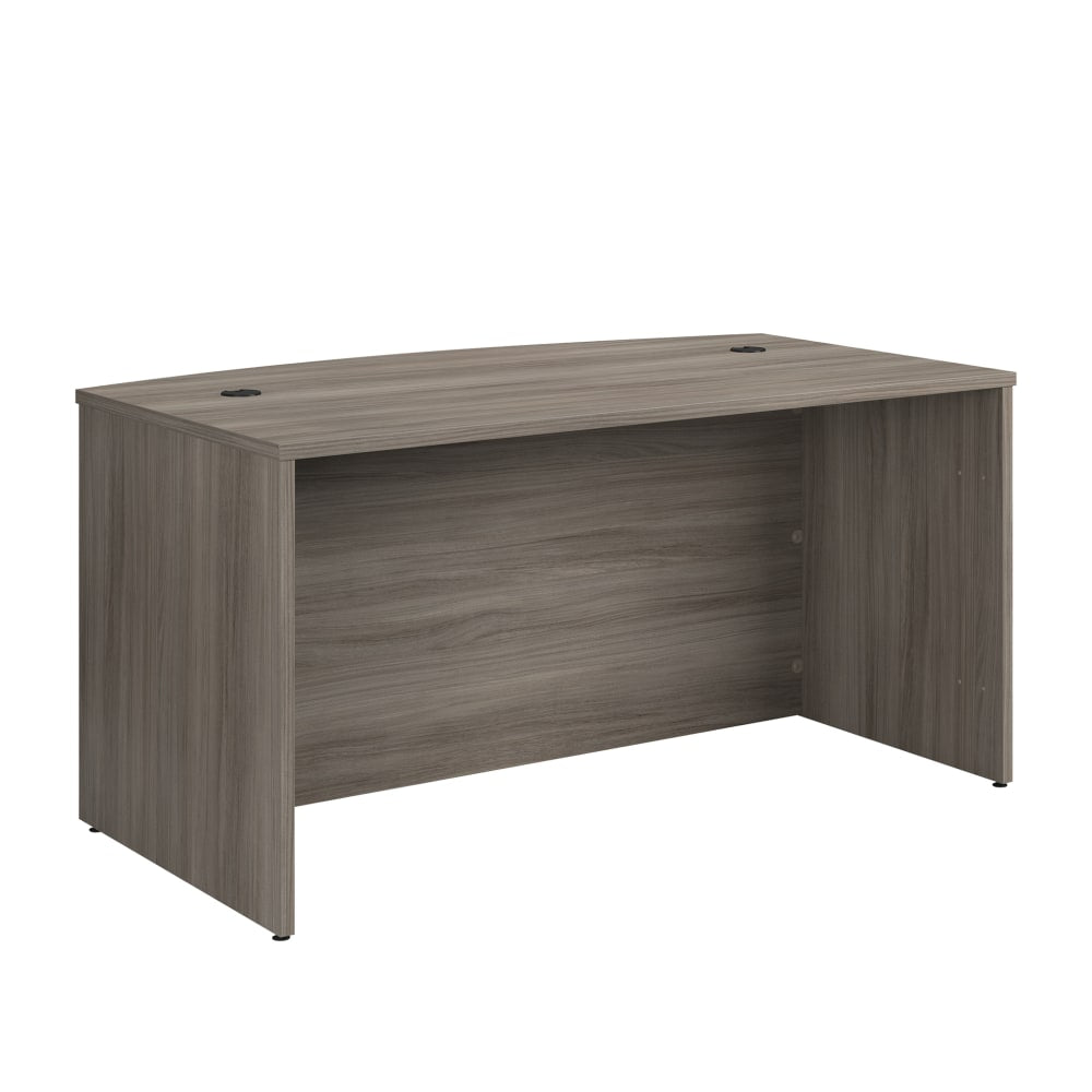 Sauder Affirm 59inW Bow-Front Computer Desk, 59inW, Hudson Elm