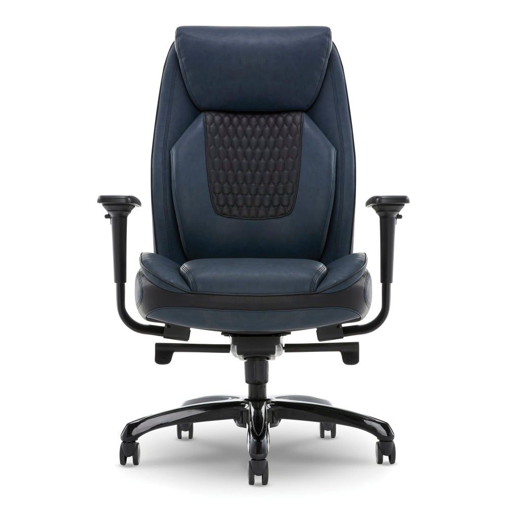 Shaquille O-Neal Nereus Ergonomic Bonded Leather High-Back Executive Chair, Navy