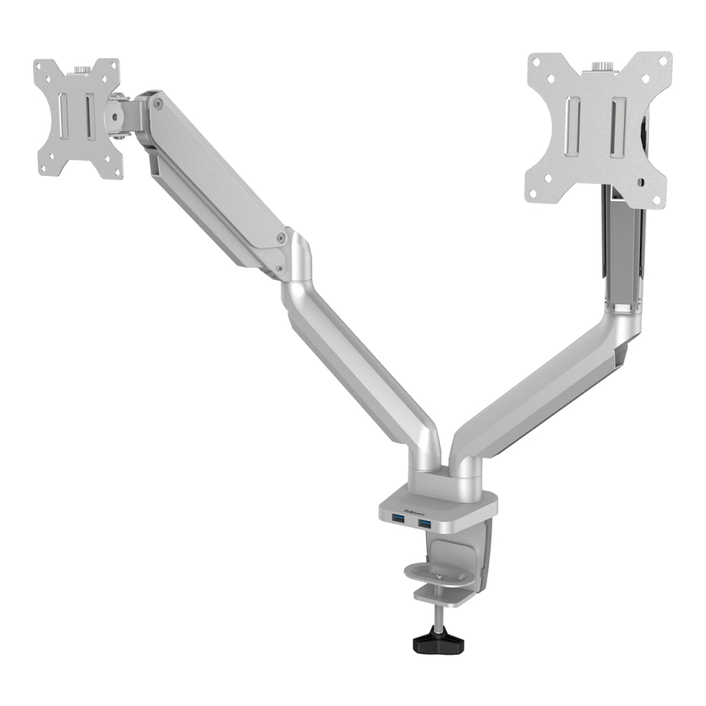 Fellowes Platinum Series Dual Flat-Panel Monitor Arms, Silver