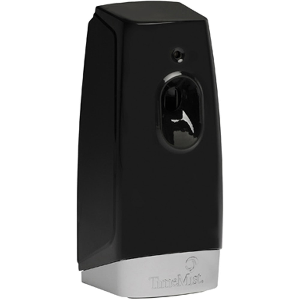 TimeMist Settings Air Freshener Dispenser - 0.13 Hour, 0.25 Hour, 0.50 Hour - 30 Day Refill Life - 2 x AA Battery - 6 / Carton - Black