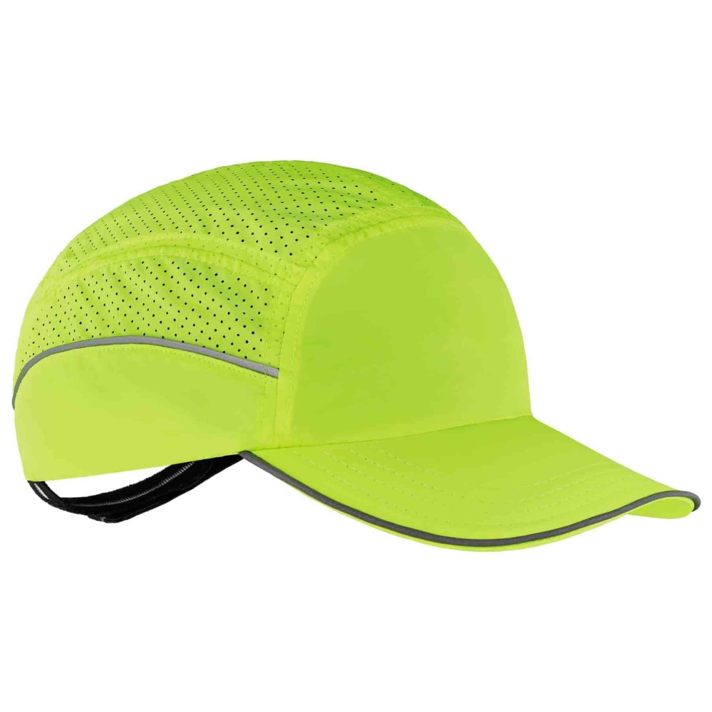 Ergodyne Skullerz 8955 Lightweight Bump Cap Hat, Long Brim, Lime