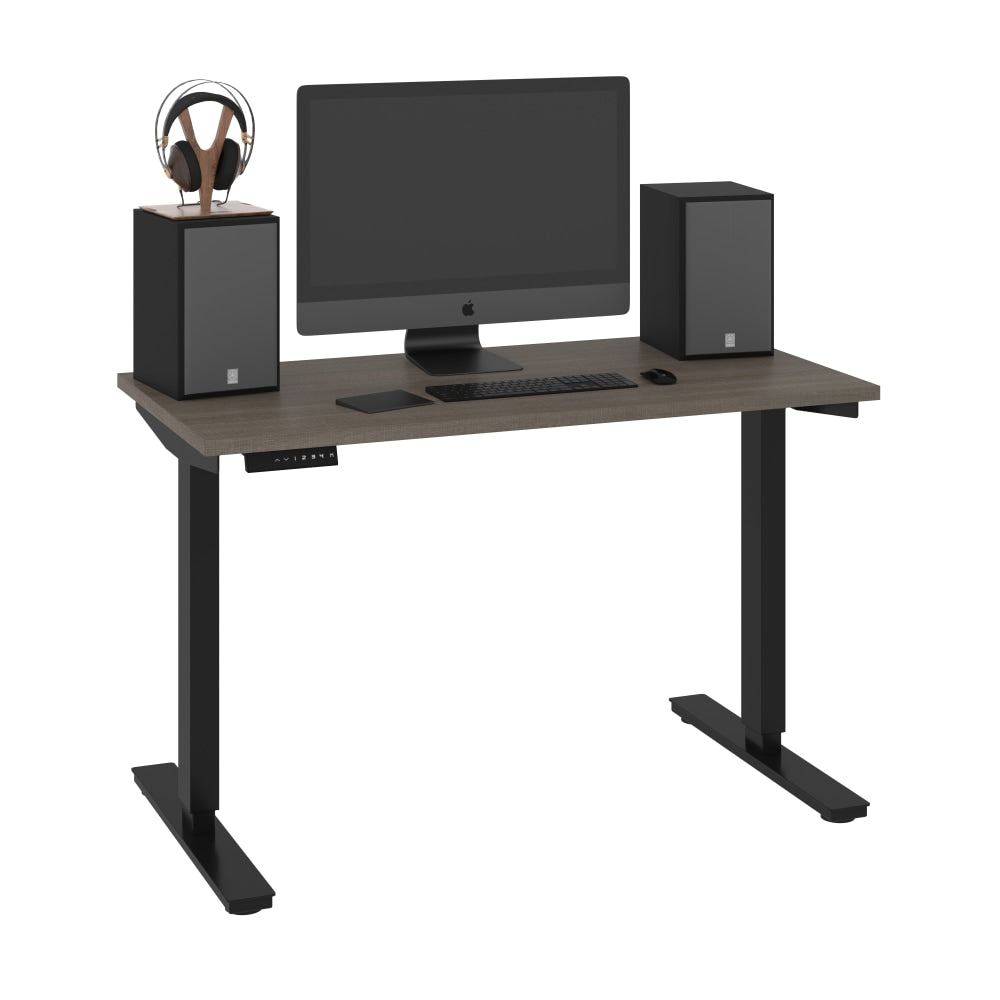 Bestar Universel Electric 48W Standing Desk, Bark Gray