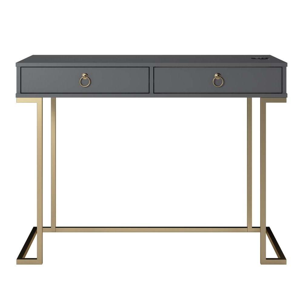 Ameriwood Home Serenity 42inW Writing Desk, Graphite Gray