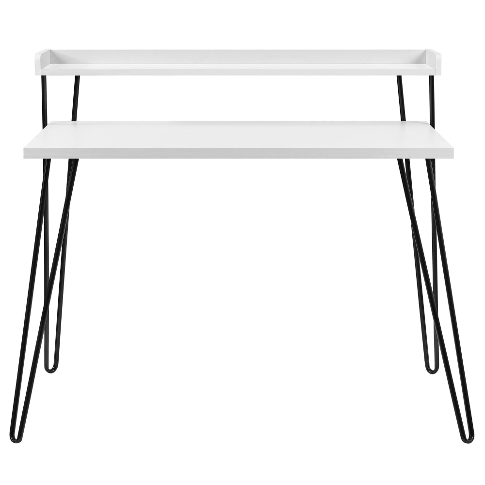 Ameriwood Home Haven Retro 45inW Writing Desk With Riser, White