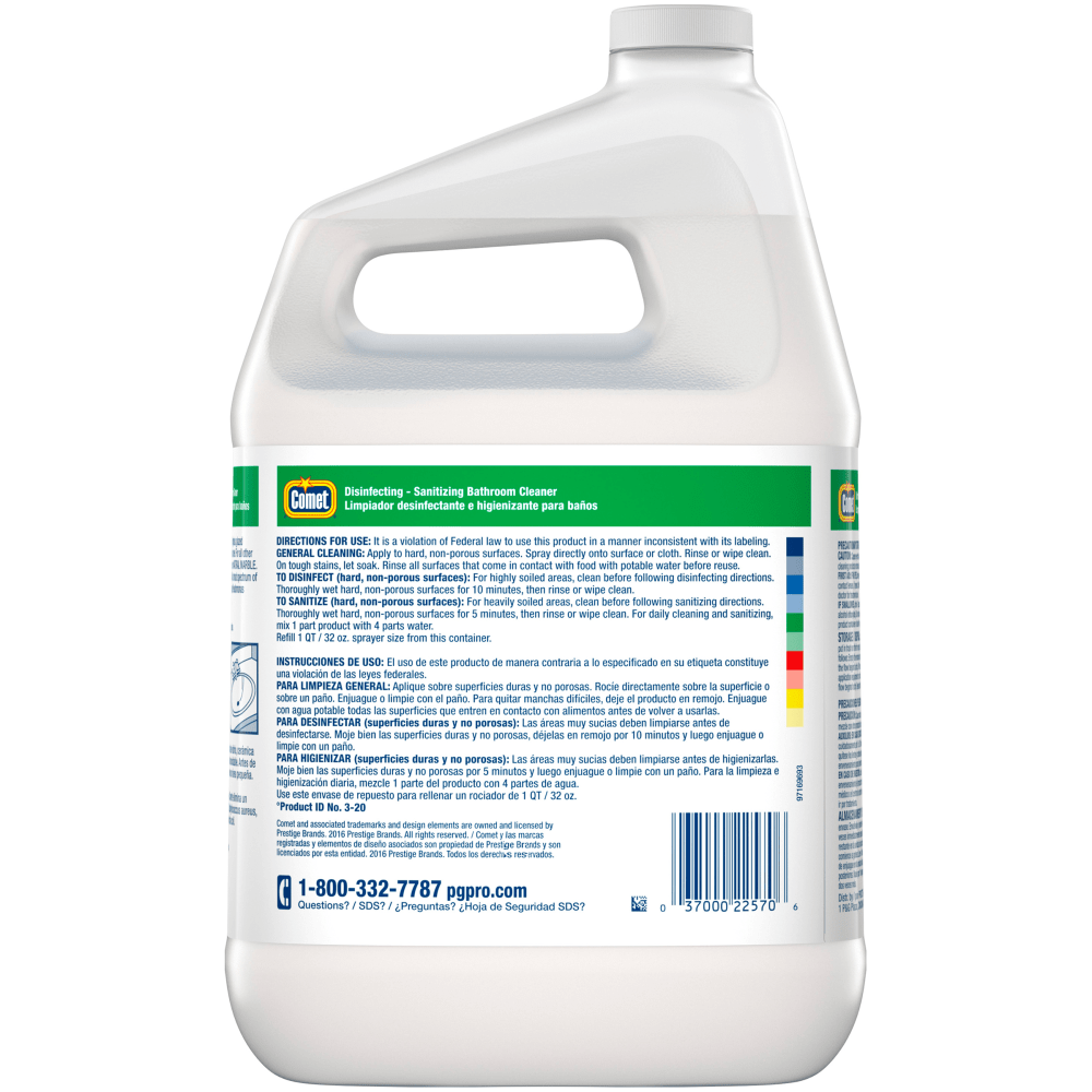 Comet Bathroom Cleaner, 128 Oz Bottle Refill