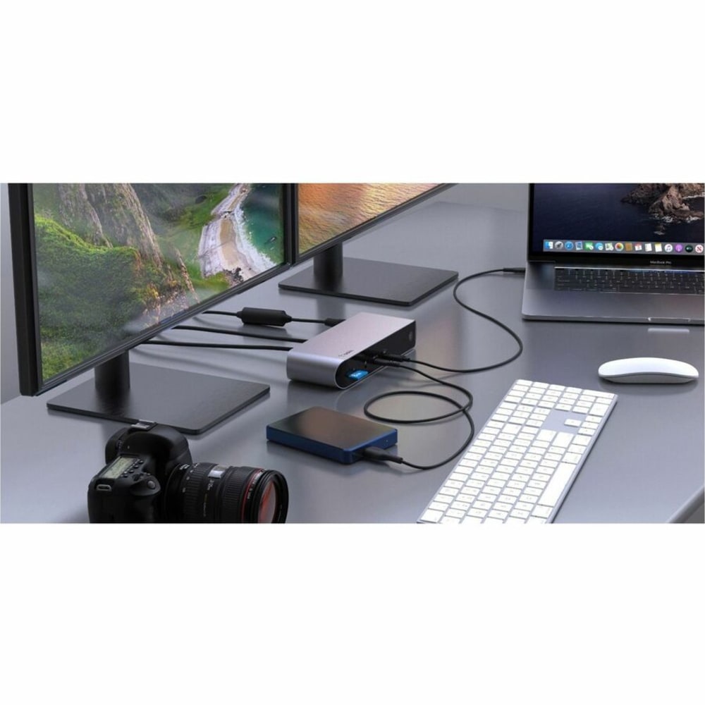 Belkin Thunderbolt 4 Laptop Docking Station - USB C Hub - USB C Docking Station for MacBook & Windows, 90W Power Delivery, Single 8K or Dual 4K Display, w/ Thunderbolt, HDMI, Ethernet, SD and Audio Ports - for Notebook/Tablet/Smartphone