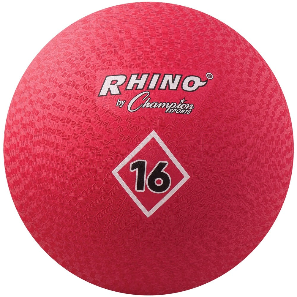 Champion Sports Playground Ball, 16in, Red