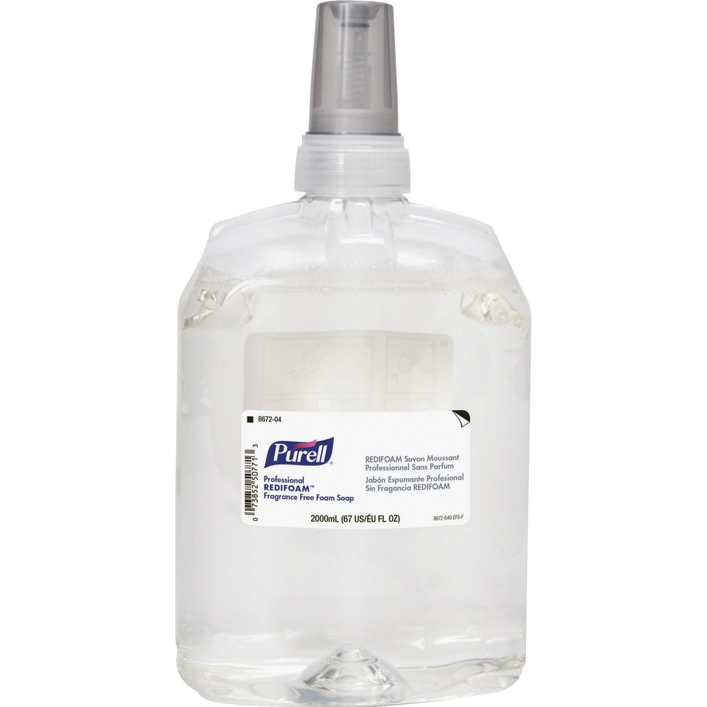 Purell CXR Foam Soap Refill, 67.6 Oz, Unscented, Clear