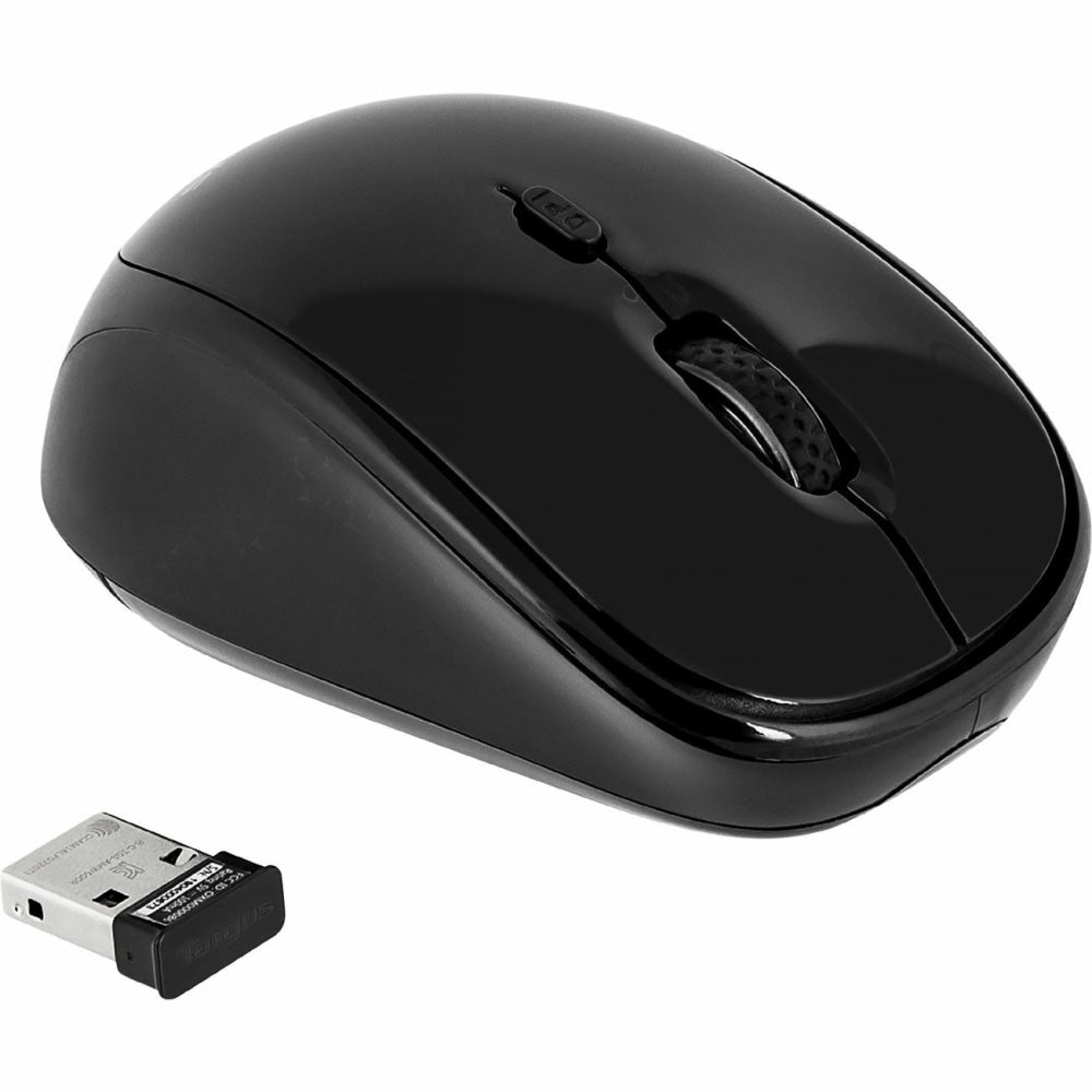 Targus Wireless Optical Mouse, Full Size, Black/Gray, AMW50US