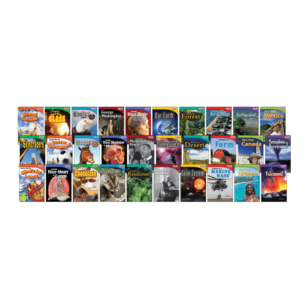 Teacher Created Materials TIME FOR KIDS Nonfiction Book Set, Set Of 30 Books, Grade 2