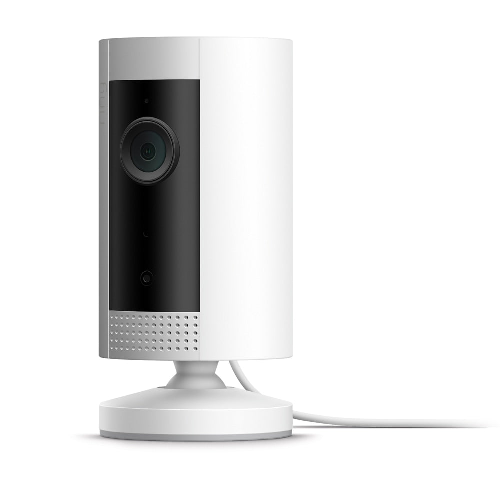 Ring Stick Up HD Wired Indoor Security Camera, White