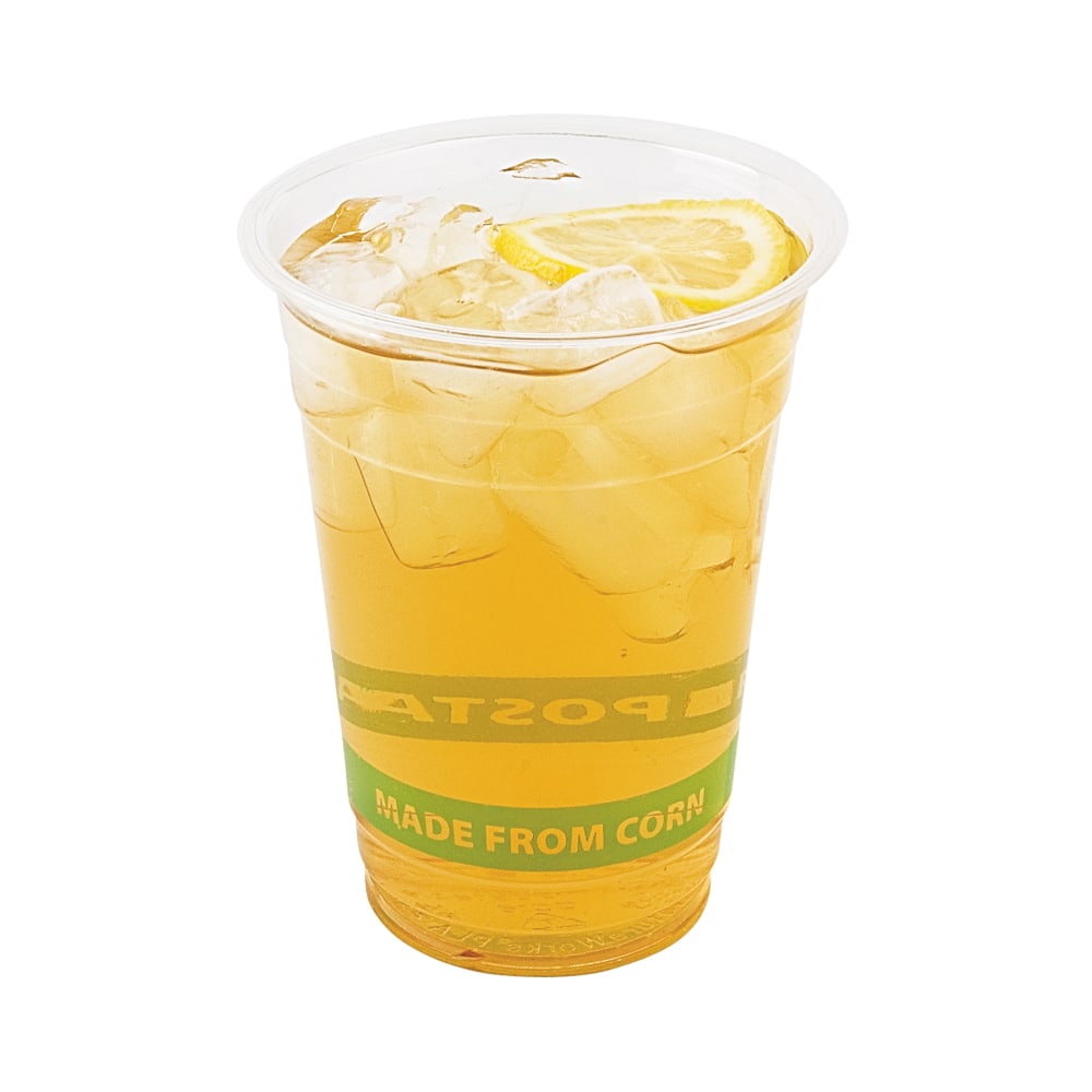 Eco-Products GreenStripe Compostable Cold Drink Cups, 16 Oz, Case Of 500