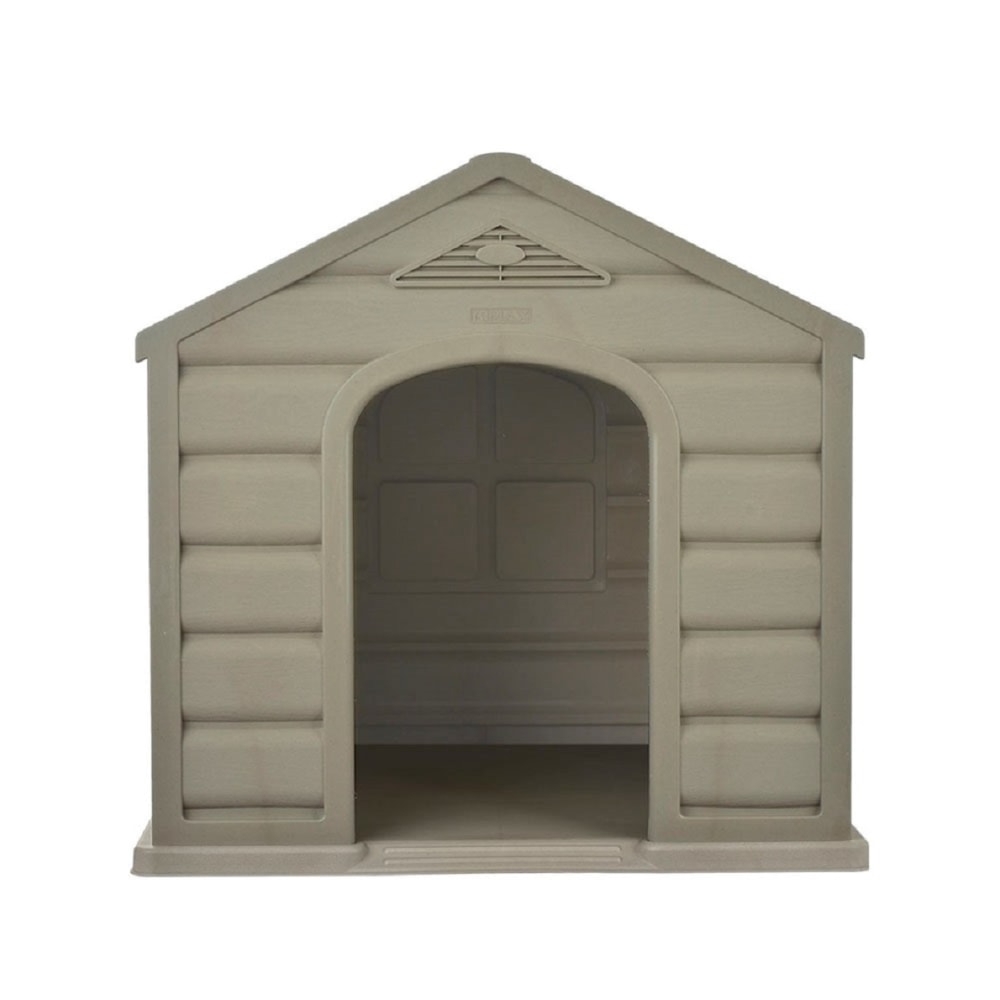 Inval RIMAX Dog House, Small Breed, Taupe/Red