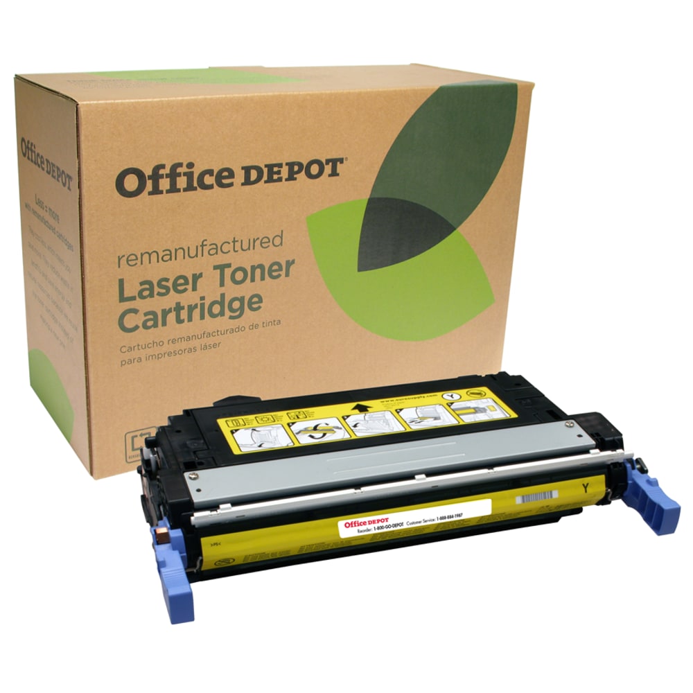 Office Depot Remanufactured Yellow Toner Cartridge Replacement For HP 642A, OD4005Y