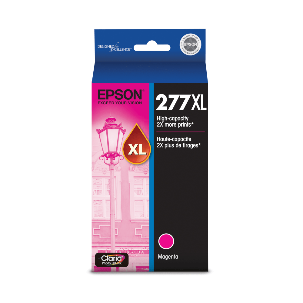 Epson 277XL Claria Magenta High-Yield Ink Cartridge, T277XL320