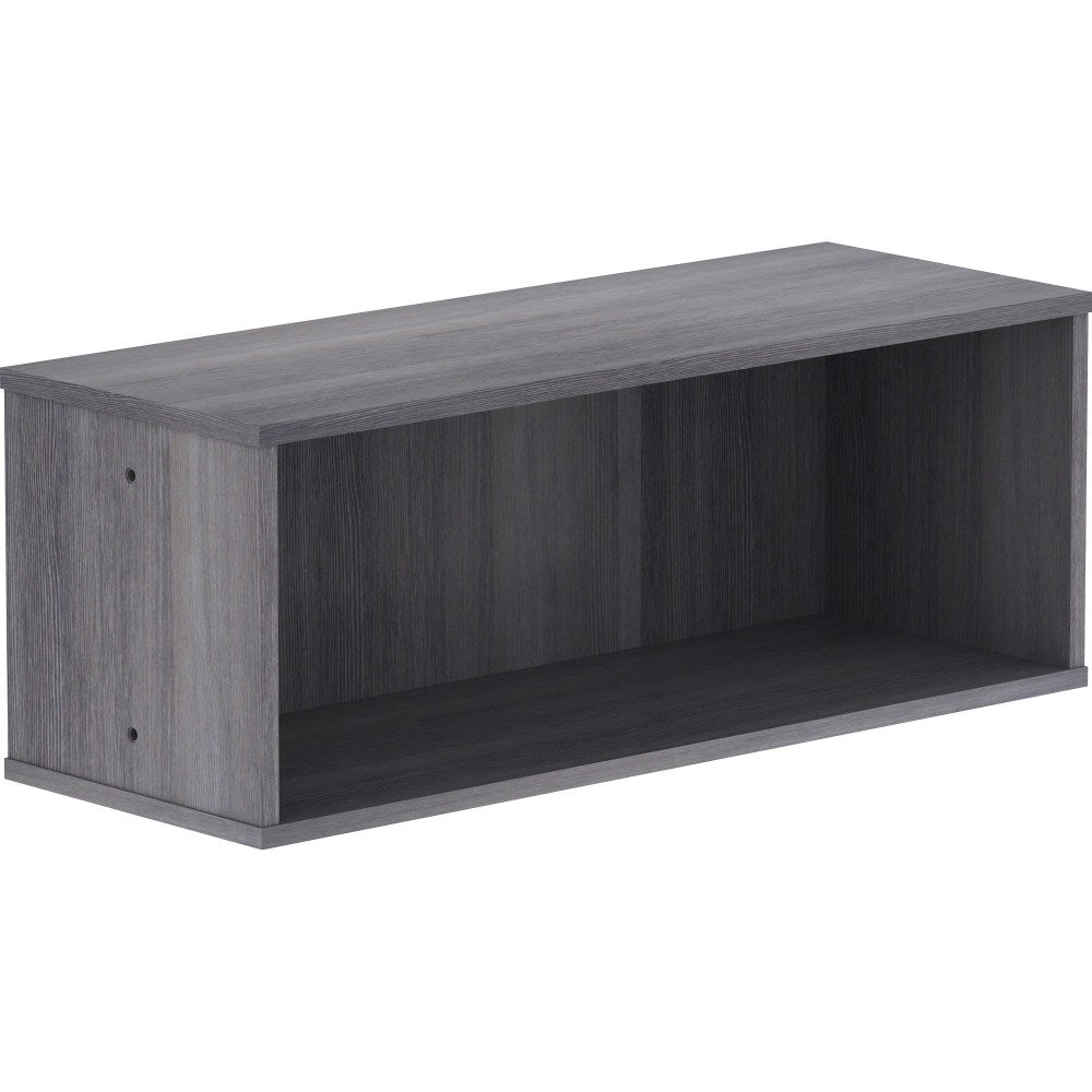 Lorell Panel System Open Storage Cabinet - 18.1in Height x 31.5in Width x 15.8in Depth - Charcoal - Laminate - 1 Each