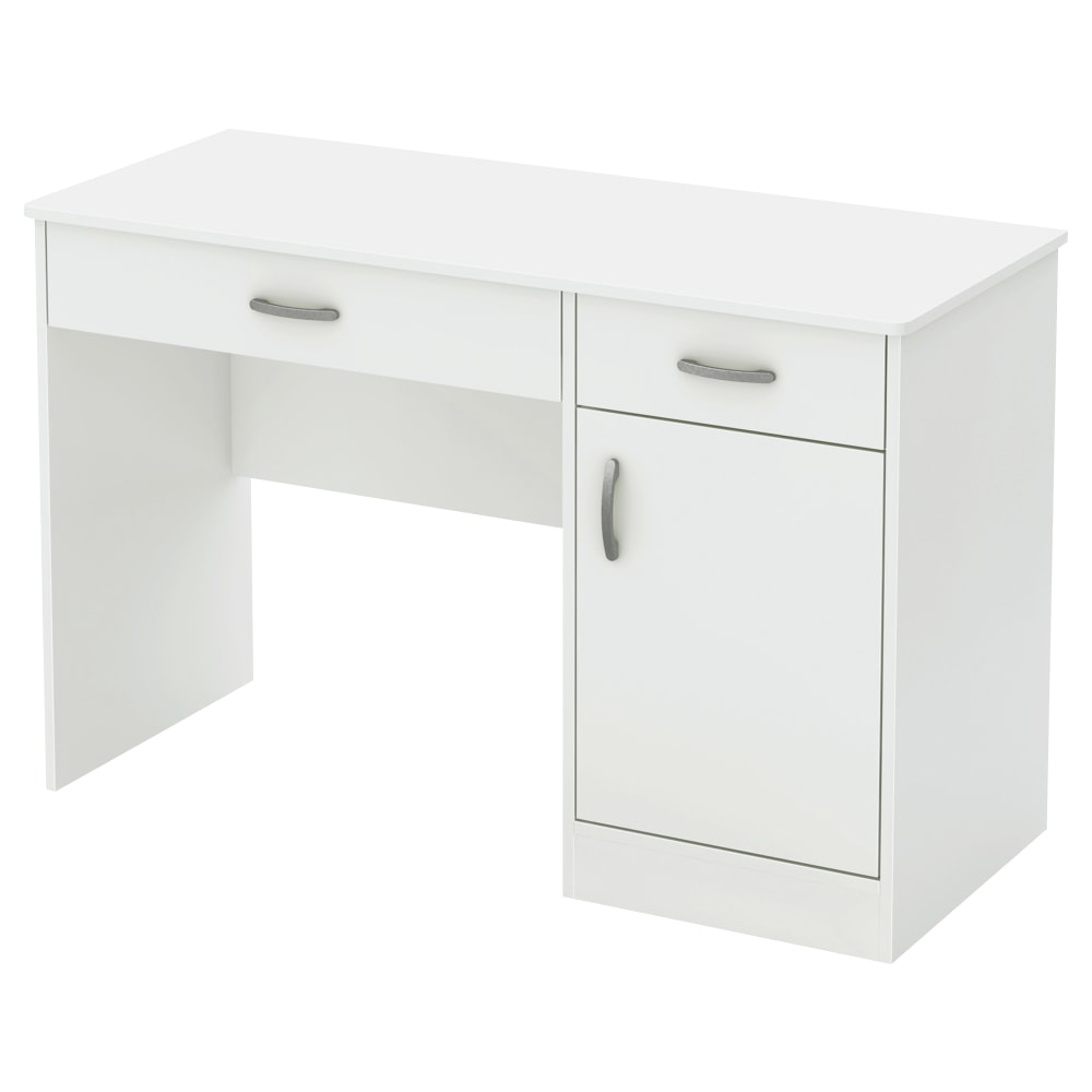 South Shore Axess 44inW Computer Desk With Storage, Pure White