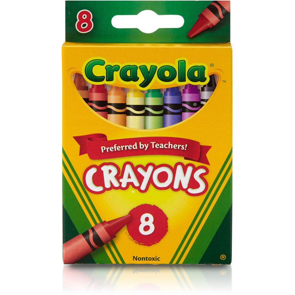 Crayola Standard Crayons, Assorted Colors, Box Of 8 Crayons