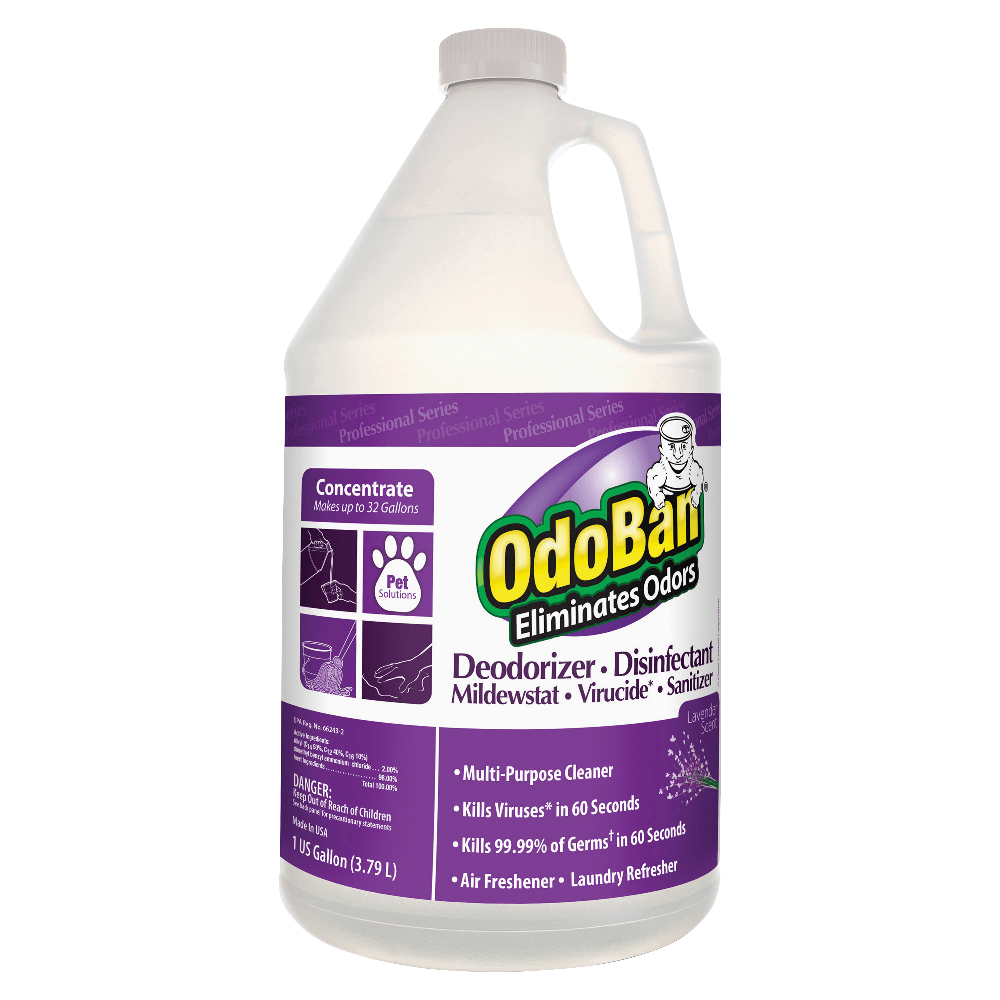 OdoBan Multi-Purpose Deodorizer & Disinfectant Concentrate, Lavender Scent, 128 Oz Bottle