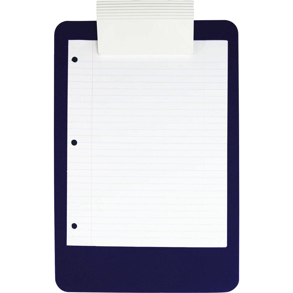 Saunders Antimicrobial Clipboard - 8 1/2in x 11in - Blue - 1 Each