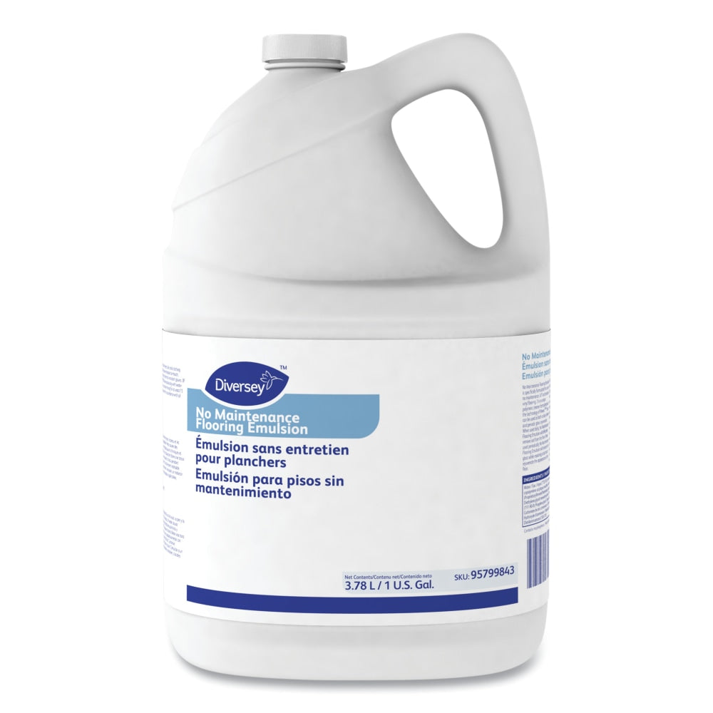 Diversey No Maintenance Flooring Emulsion, 1 Gallon, Case Of 4 Bottles