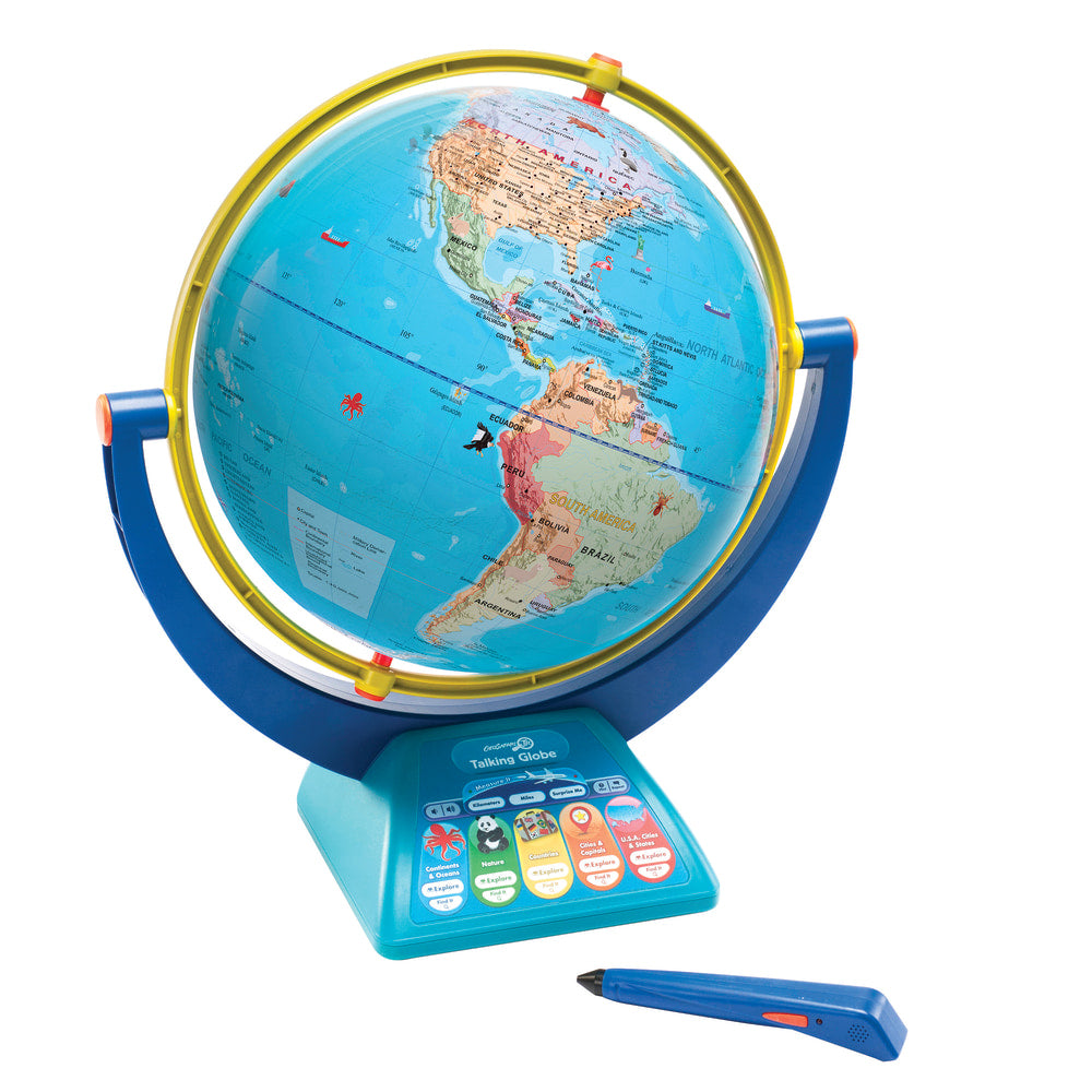 Educational Insights GeoSafari Jr. Talking Globe, 14in x 12in, Multicolor