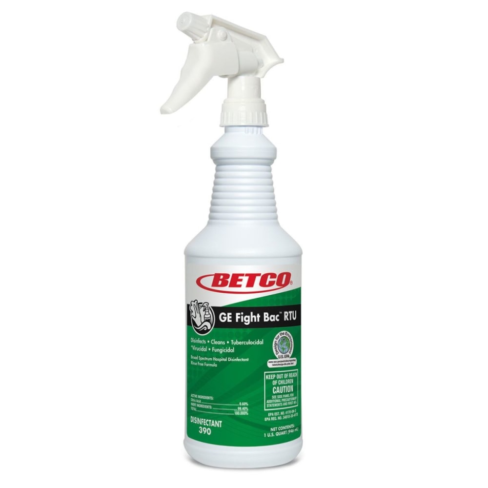 Betco Fight-Bac RTU Disinfectant, Fresh Scent, 32 Oz