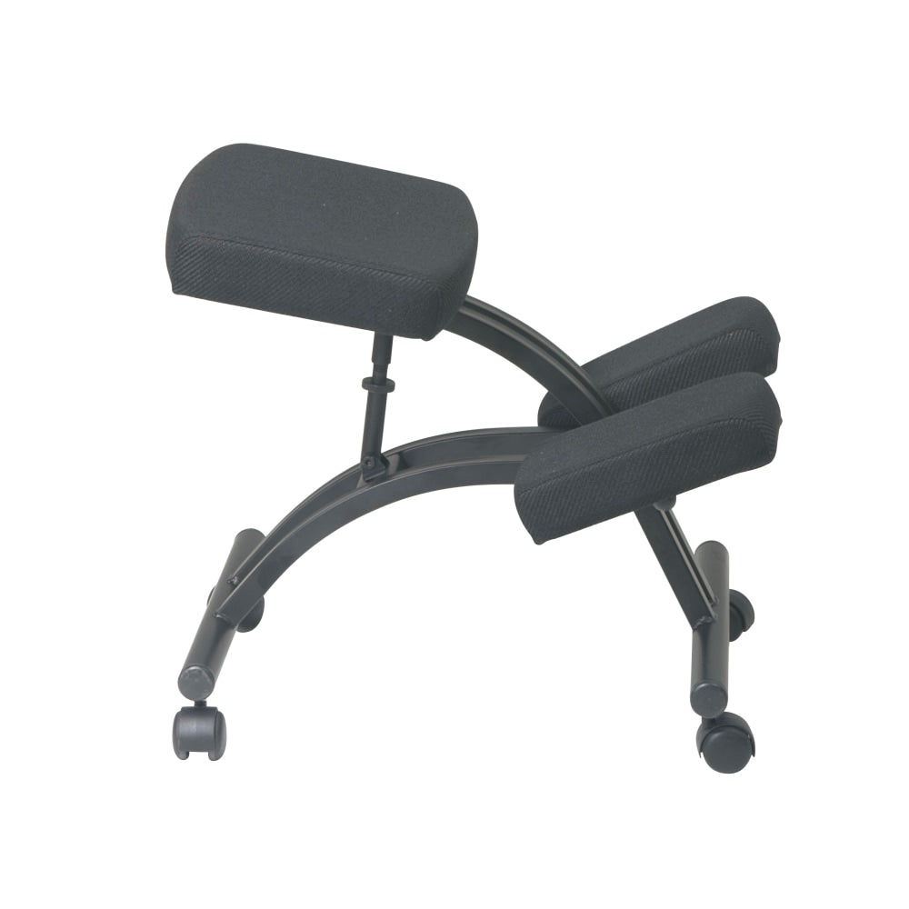 Office Star Work Smart Ergonomic Knee Chair, Black