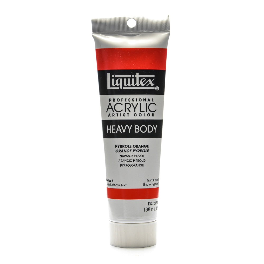 Liquitex Heavy Body Professional Artist Acrylic Colors, 2 Oz, Pyrrole Orange, Pack Of 2