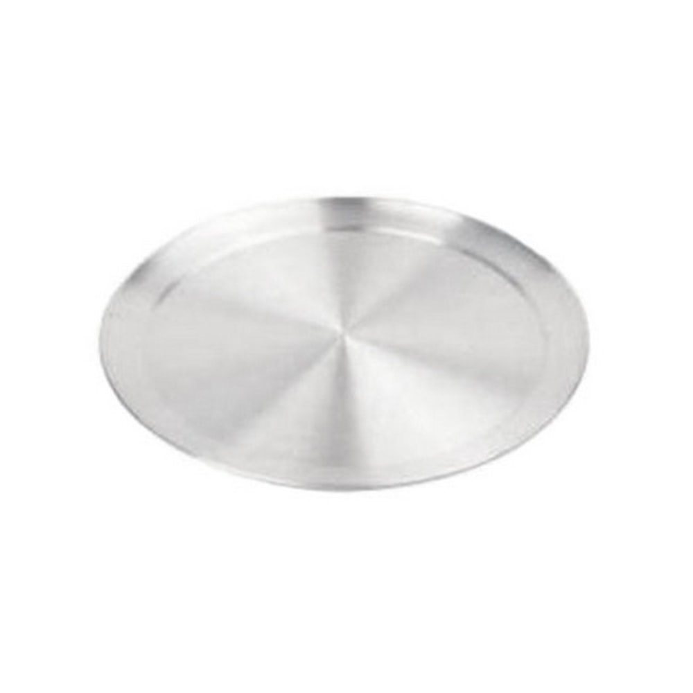 Winco 14in Wide Rim Aluminum Pizza Pan, Silver