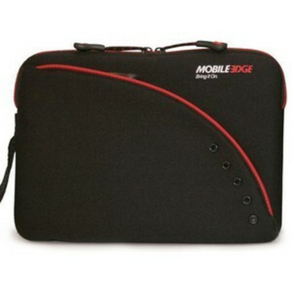 Mobile Edge UltraPortable Notebook Sleeve - 8in x 11.25in x 1.25in - Neoprene - Black, Red