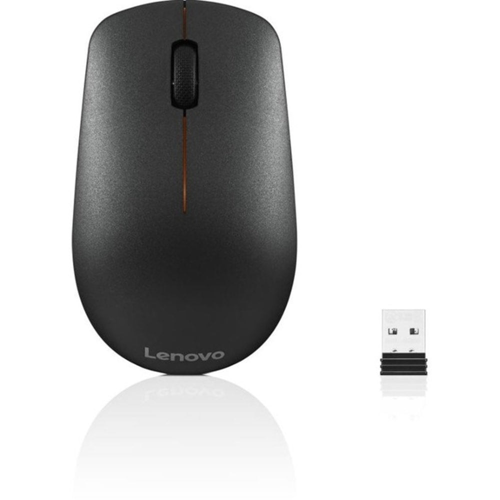 Lenovo 400 Wireless Mouse, 1.46inH x 4.17inW x 2.48inD, Black, GY50R91293