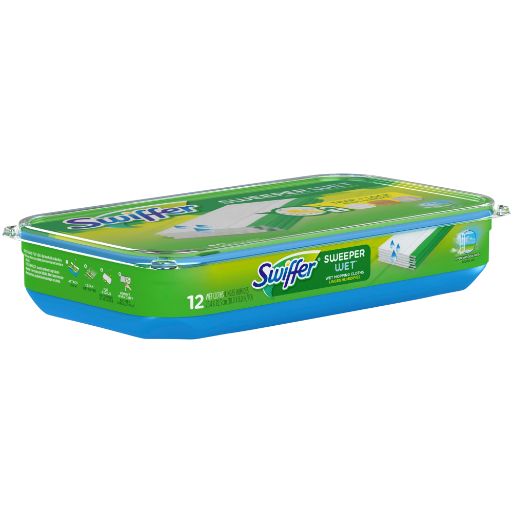 Swiffer Disposable Wet Cloths, Pack Of 12 Cloths