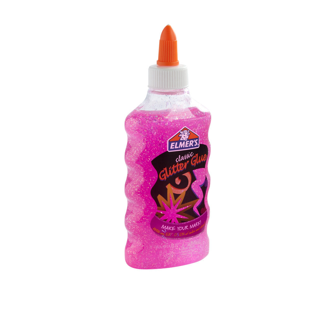 Elmers Glitter Glue, 6 Oz, Pink