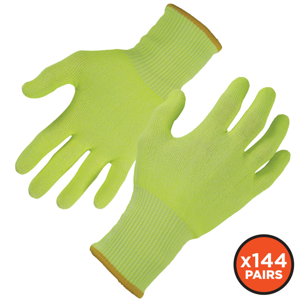 Ergodyne ProFlex 7040 Polyethylene Food Grade Gloves, Large, Lime, Case Of 144 Pairs