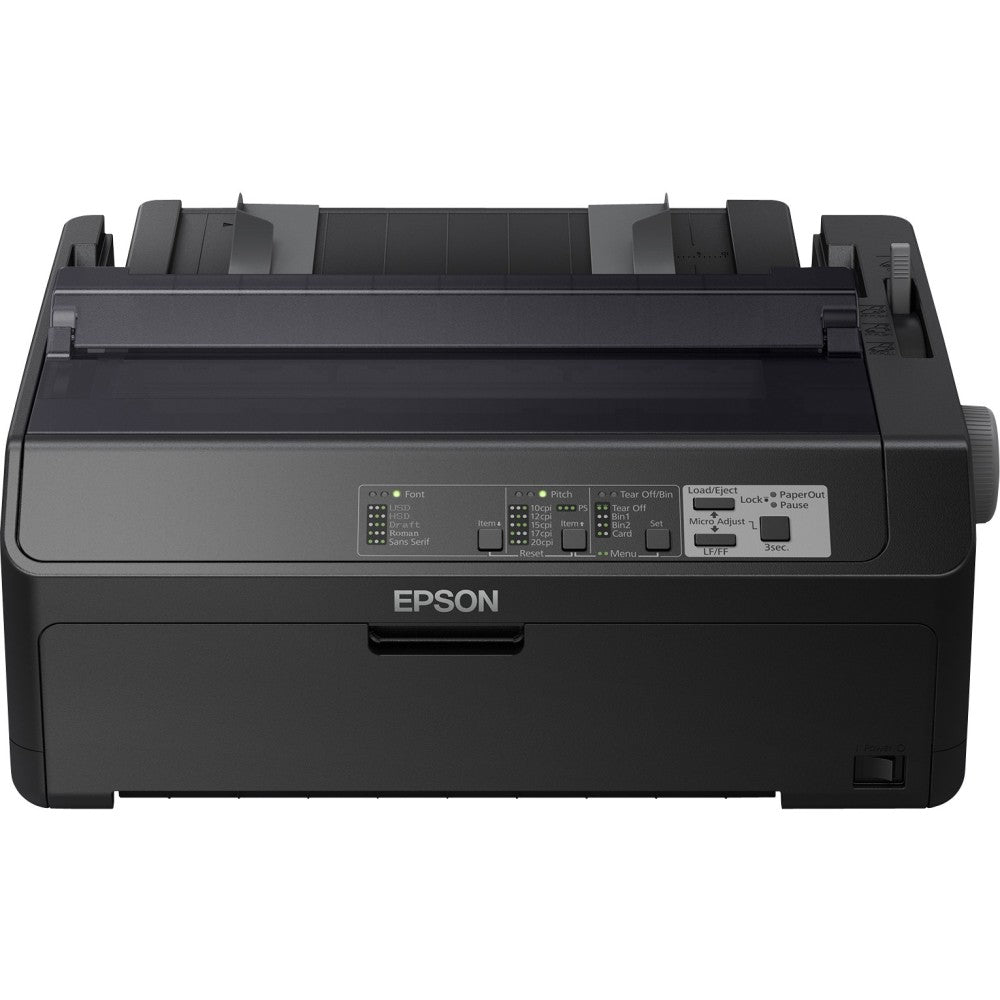 Epson FX-890II 9-pin Dot Matrix Printer - Monochrome - Energy Star - 680 cps Mono - 8.50in , 6.50in , 9.50in Width x 11in , 3.60in , 4.10in Length - USB - Parallel - Ethernet