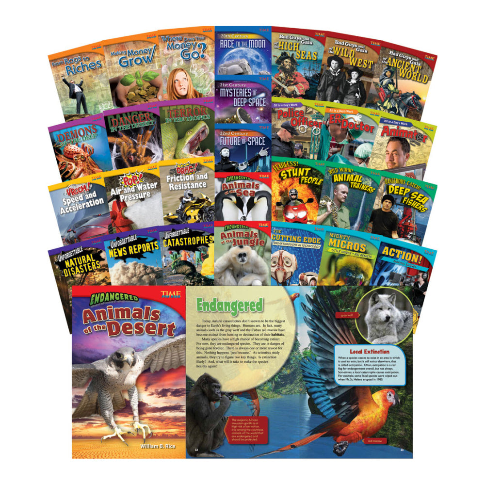 Teacher Created Materials TIME FOR KIDS Nonfiction Book Set, Set Of 30 Books, Grade 5