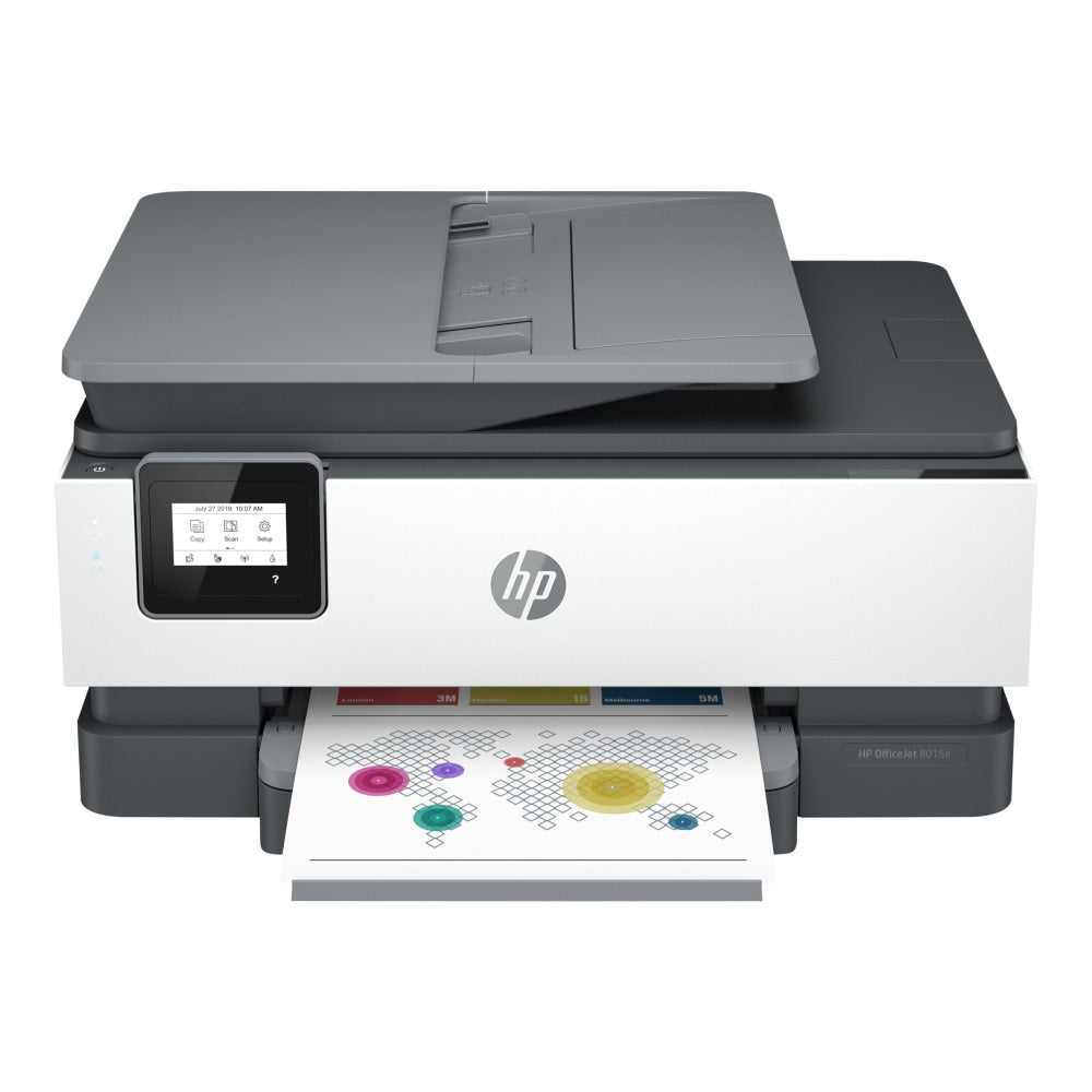 HP OfficeJet 8015e Wireless Color All-in-One Printer with 3 months of ink included (228F5A)