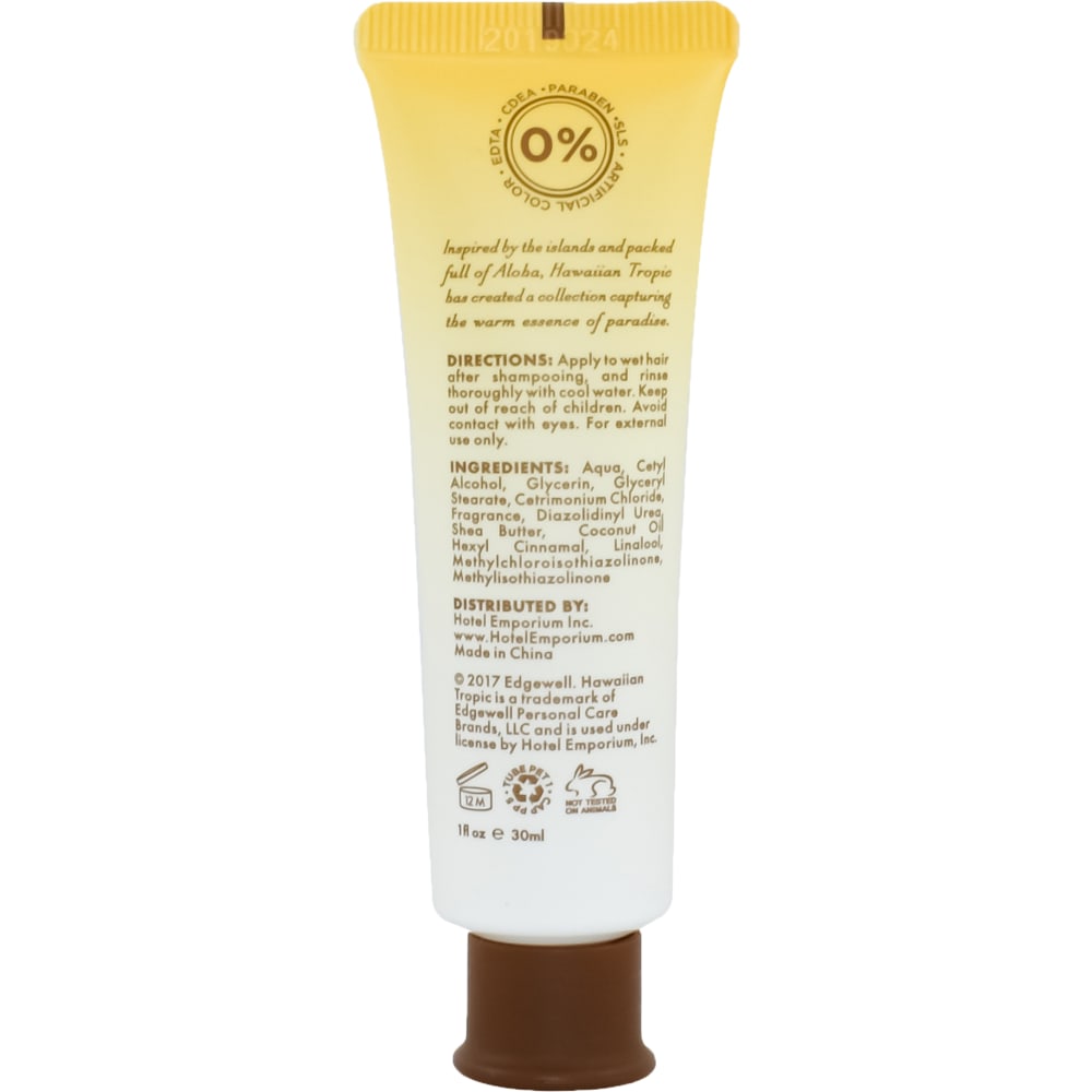 Hotel Emporium Hawaiian Tropic Conditioner, Silky Coconut, 1 Oz, Pack Of 144 Tubes