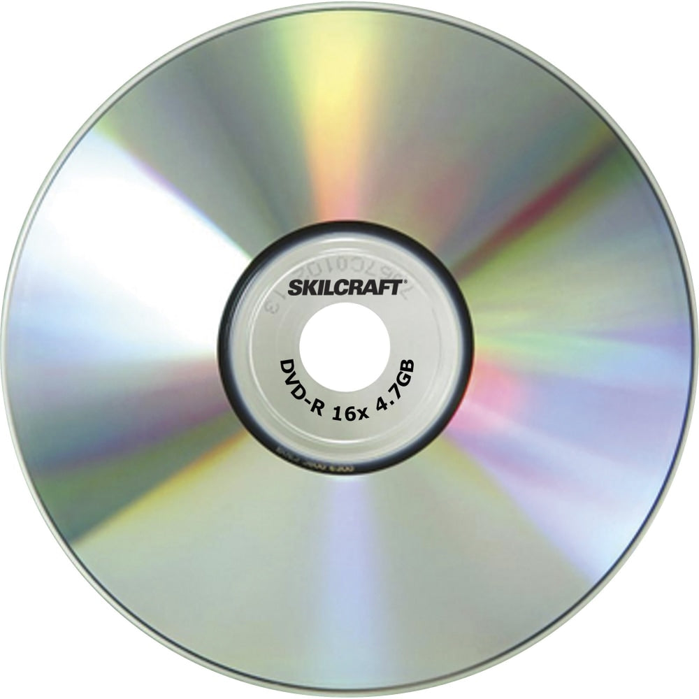 SKILCRAFT Branded Attribute DVD+RW Media Discs, Pack Of 25 Discs (AbilityOne 7045015155373)